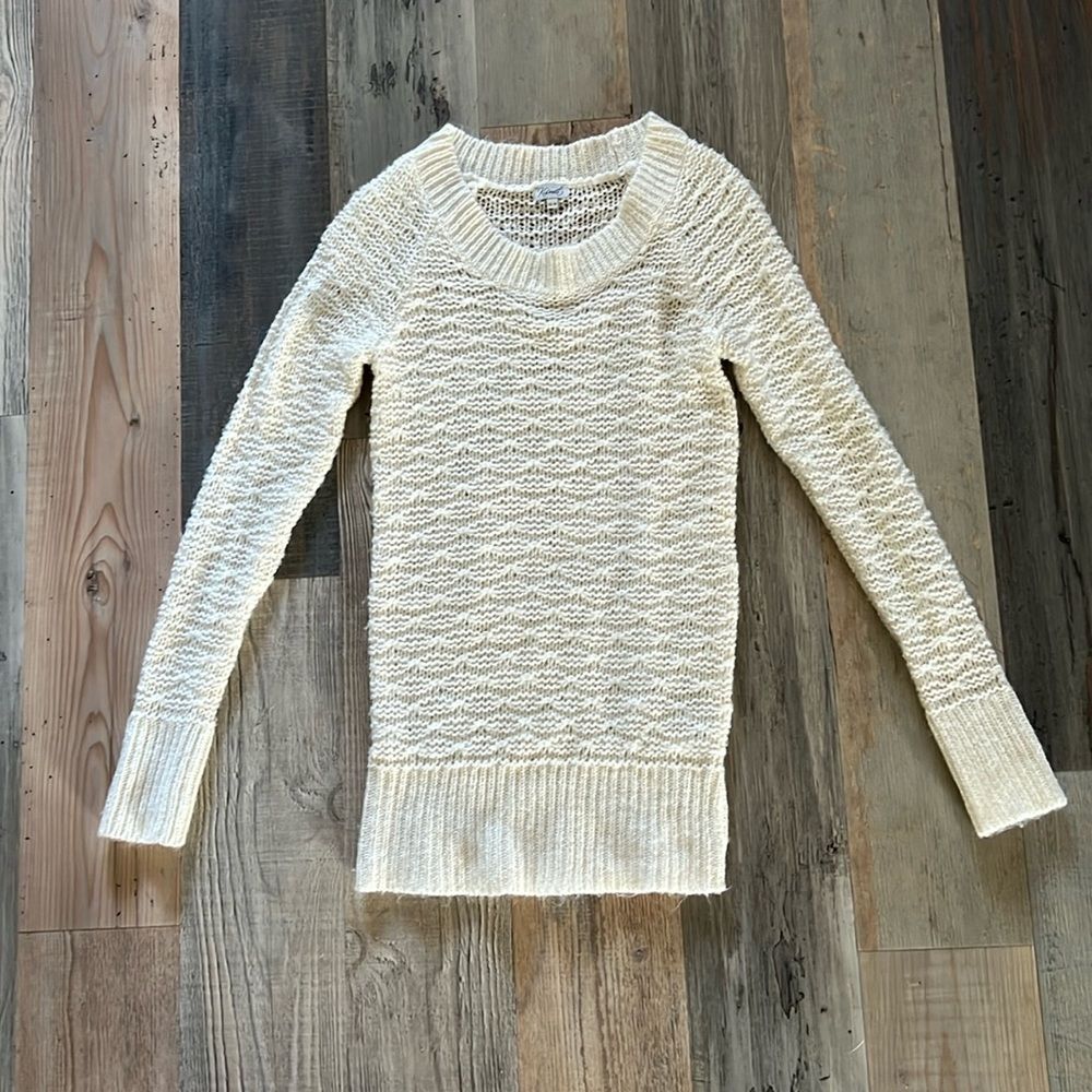 Kismet Sweater in White/Cream Color Size: XS